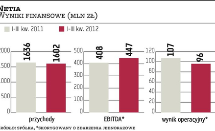 Akcja Netii lepsza od obligacji skarbowych