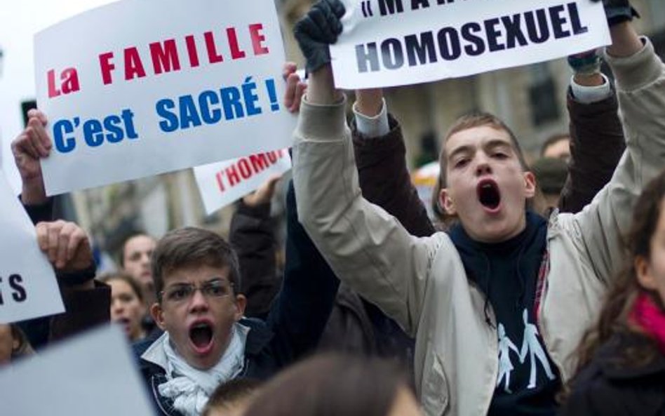 W listopadzie przez Francję przetoczyły się wielotysięczne manifestacje w obronie tradycyjnej rodzin