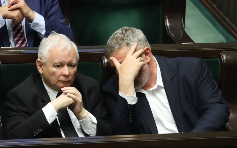 Prezes PiS Jarosław Kaczyński i były minister rolnictwa Jan K. Ardanowski