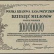 3,5 tys. zł kosztuje banknot z 1923 r. o nominale 10 mln marek polskich.