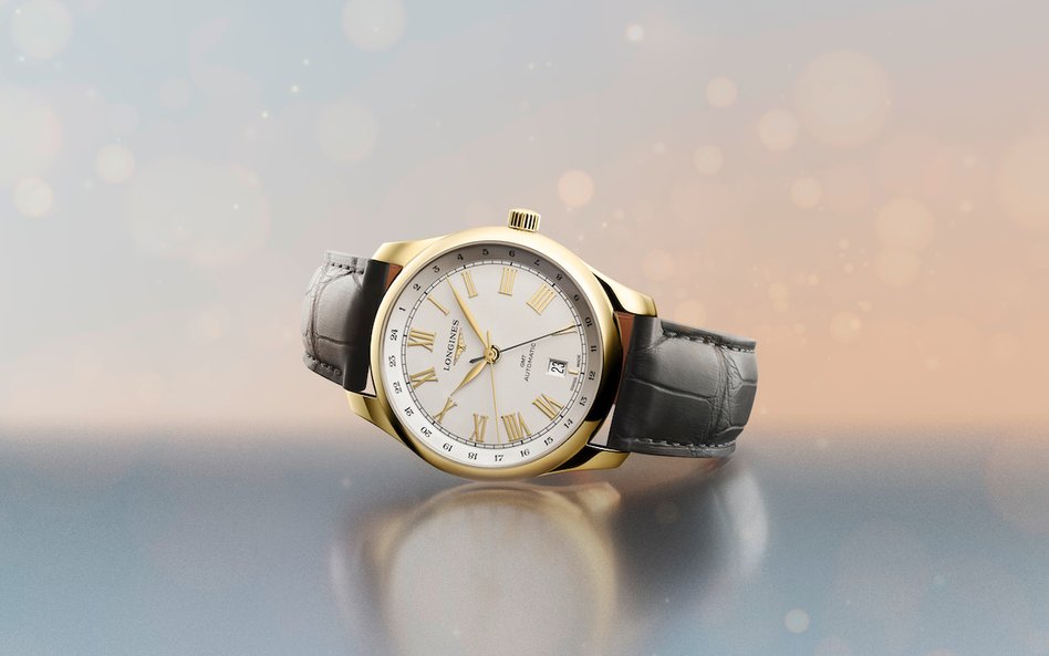 Longines Master Collection GMT dostępny jest z kopertą w żółtym i różowym złocie.