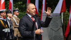 Karol Nawrocki podczas obchodów 82. rocznicy wybuchu Powstania Warszawskiego
