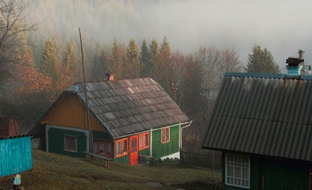 Poranek w Karpatach, Ukraina, 2013 r.