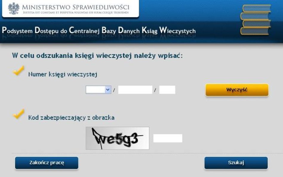 Sukces internetowych ksiąg wieczystych