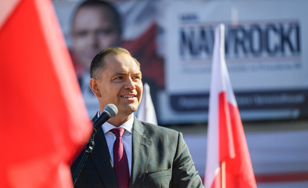 Kandydat w wyborach na fotel prezydenta RP, popierany przez PiS prezes IPN Karol Nawrocki podczas sp