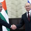 Prezydent Rosji Władimir Putin z prezydentem Abchazji Raulem Chadżimbą