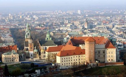 Kraków z lotu ptaka