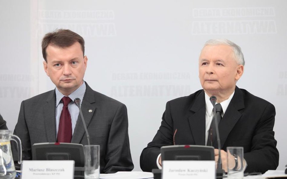 Mariusz Błaszczak i Jarosław Kaczyński