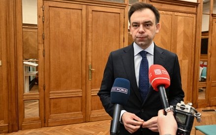 Minister finansów i gospodarki Andrzej Domański