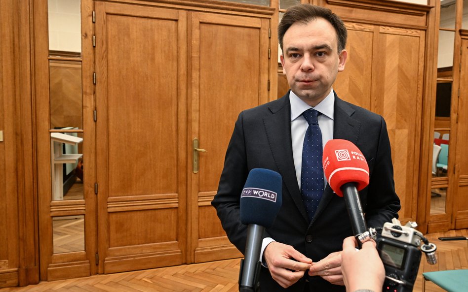 Minister finansów i gospodarki Andrzej Domański