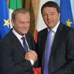 Tusk i Renzi na poniedziałkowej konferencji prasowej w Rzymie