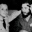 Fidel Castro ze swoim synem z pierwszego małżeństwa, Fidelitem, w czasie spotkania w hawańskim hotel
