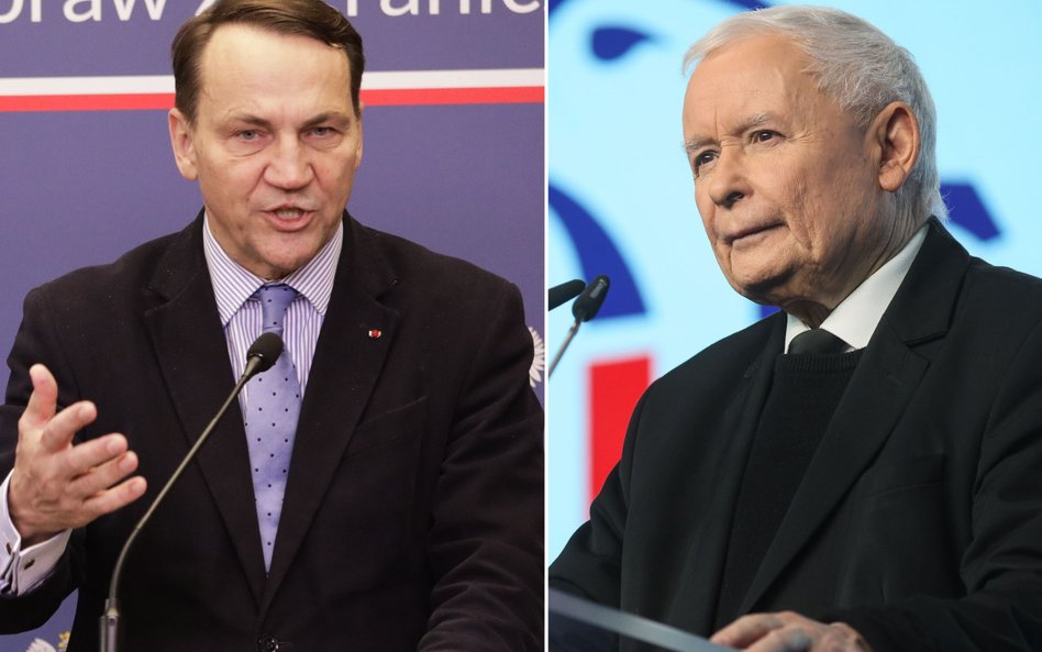 Radosław Sikorski i Jarosław Kaczyński