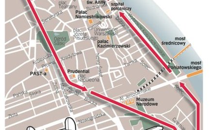 Projekcja potrwa ok. 10 min. Rekonstrukcja ruin obejmuje głównie lewobrzeżną część miasta. Lecąc nad