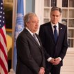 António Guterres, sekretarz generalny ONZ i Anthony Blinken, amerykański sekretarz stanu.