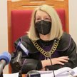 Sędzia Dorota Lutostańska na sali Sądu Okręgowego w Olsztynie