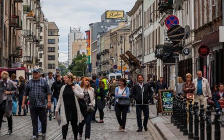 Deptak na zamkniętej Ząbkowskiej