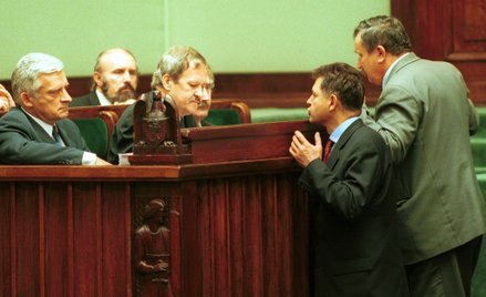 Marian Krzaklewski (z prawej) celował znacznie wyżej niż w fotel premiera. Dlatego szefem rządu uczy