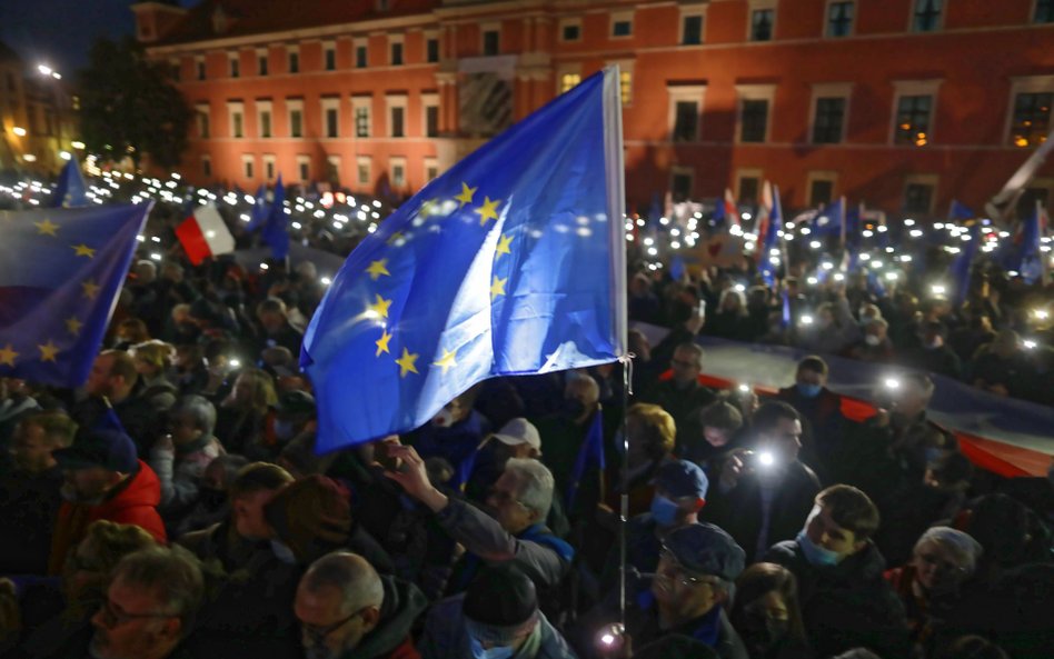 Prounijna demonstracja w Warszawie