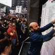 Ogłoszenie wyników wyborów w czerwcu 1989 r. Plac Konstytucji w Warszawie