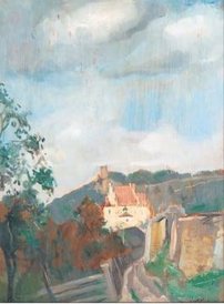 „Pejzaż z Kazimierza Dolnego” Tadeusza Pruszkowskiego.