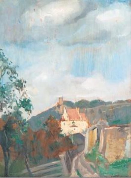 „Pejzaż z Kazimierza Dolnego” Tadeusza Pruszkowskiego.