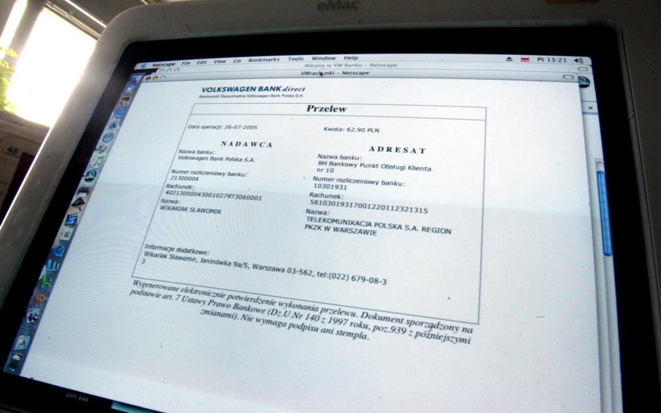Kto odpowiada za pomyłkę w numerze rachunku bankowego przy przelewie- wyrok Sądu Najwyższego