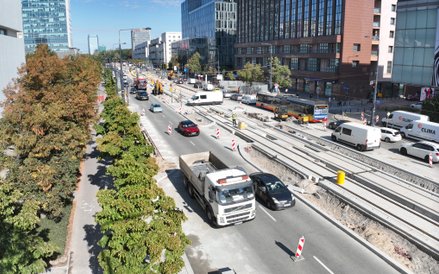 Fragment Marszałkowskiej na wysokości MSN i dawnego domu pod sedesami już wkrótce stanie się prawdzi