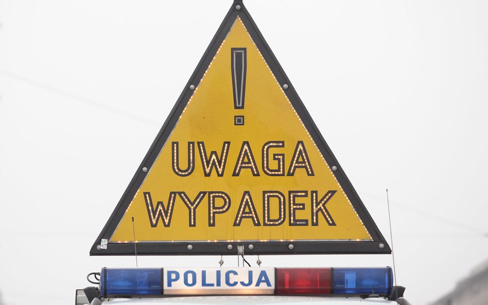 Małopolska. Autokar z dziećmi wypadł z drogi i przewrócił się. Są ranni