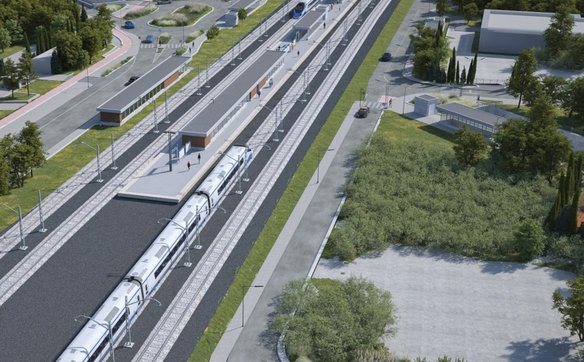 W tunelu znajdą się przystanki autobusowe, z których pasażerowie będą kierować się do przejść na per