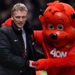 David Moyes z maskotką Manchesteru United