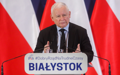 Prezes PiS Jarosław Kaczyński w Białymstoku