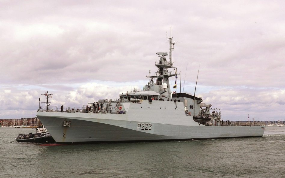 Pełnomorski patrolowiec HMS Medway. Fot./Royal Navy.