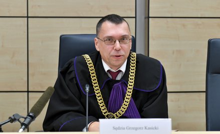 Sędzia Grzegorz Kasicki podczas rozprawy w Sądzie Okręgowym w Szczecinie