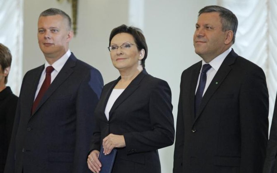 Tomasz Siemoniak, Ewa Kopacz i Janusz Piechociński