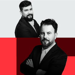 Michał Płociński, zastępca redaktora naczelnego „Rzeczpospolitej” oraz Jacek Nizinkiewicz dziennikar