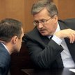 Prezydent Bronisław Komorowski i misniter jego kancelarii Sławomir Nowak