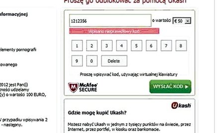 Tak wygląda komunikat oszustów. Policja ostrzega, aby pod żadnym pozorem nie wpłacać pieniędzy za zd