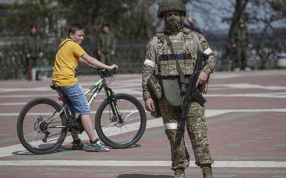 Rosyjski żołnierz na Ukrainie