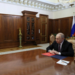 Prezydent Rosji Władimir Putin i prezes banku VTB Andriej Kostin