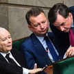Jarosław Kaczyński, Mariusz Błaszczak, Zbigniew Ziobro, lipiec 2023