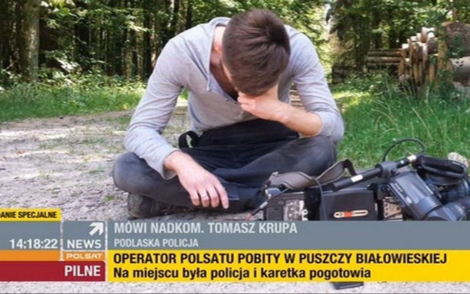 Sprawcy pobicia reportera PolsatNews usłyszeli zarzuty