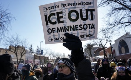 Protest przeciwko operacji ICE w Minneapolis