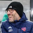 Trener Rakowa Częstochowa Marek Papszun podczas meczu z Rapidem Wiedeń