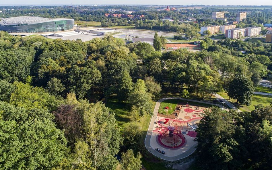 Park Chrobrego z Areną Gliwice