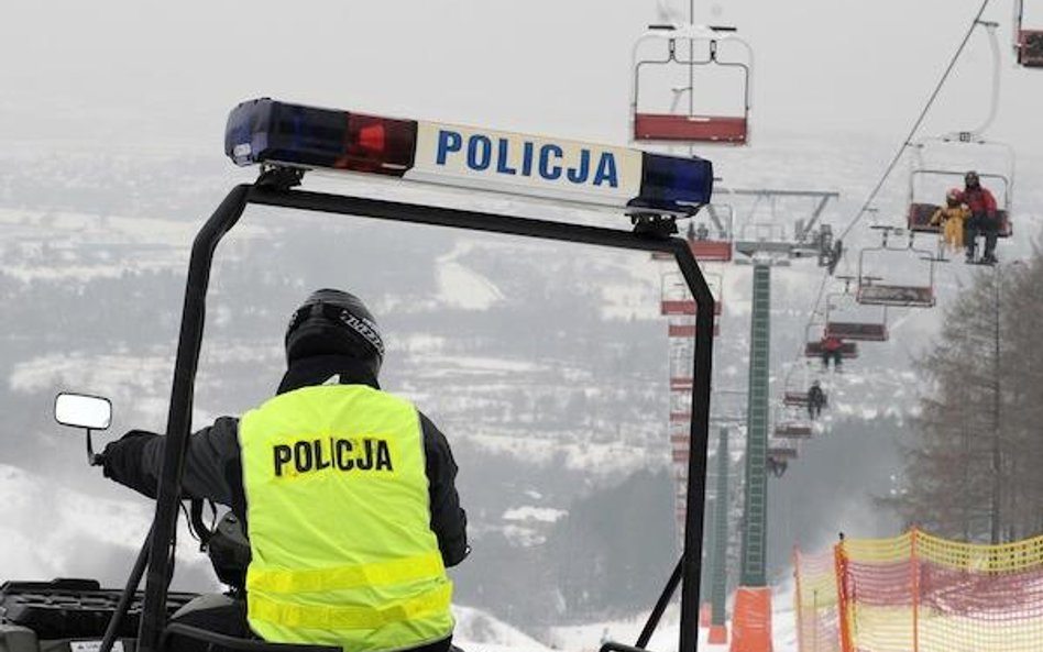 Policja patroluje stoki