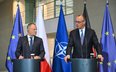 Donald Tusk i Friedrich Merz