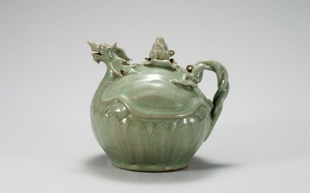 Dzban w kształcie żółwia Goryeo, XII w. seladon