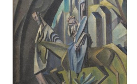 Andrzej Pronaszko, „Ucieczka Marii do Egiptu”, 1921, olej, płótno