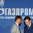 Prezes Gazpromu Aleksiej Miller i Dmitrij Miedwiediew w 2006 r., gdy obecny prezydent Rosji był prze
